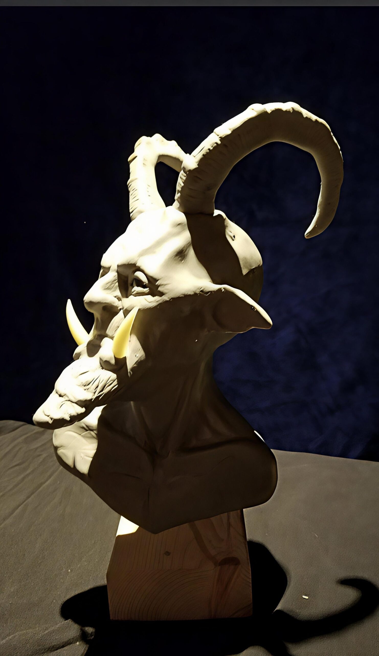 Maquette study for silicone mask